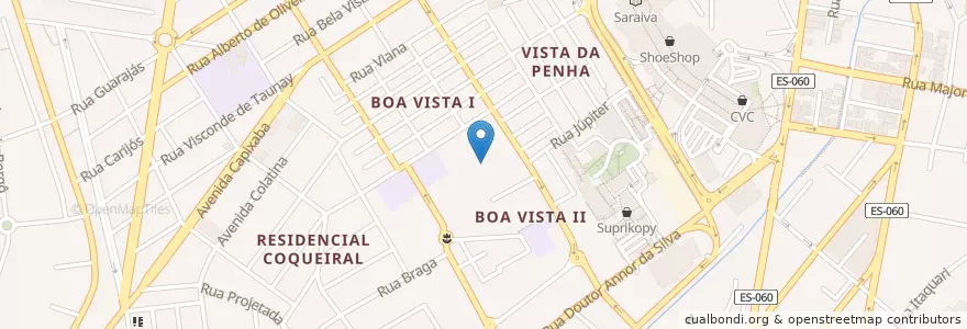 Mapa de ubicacion de UMEI Luiz Augusto Aguirre Silva en Brazil, Jihovýchodní Region, Espírito Santo, Região Geográfica Intermediária De Vitória, Região Metropolitana Da Grande Vitória, Vila Velha, Microrregião Vitória.