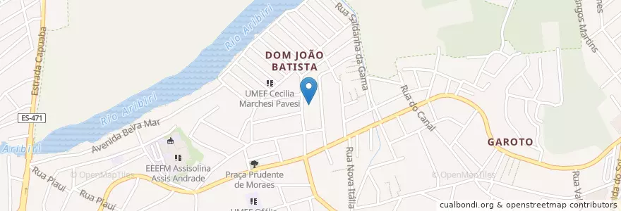 Mapa de ubicacion de UMEI Maria da Gloria Rauta en Brasil, Região Sudeste, Espírito Santo, Região Geográfica Intermediária De Vitória, Região Metropolitana Da Grande Vitória, Vila Velha, Microrregião Vitória.