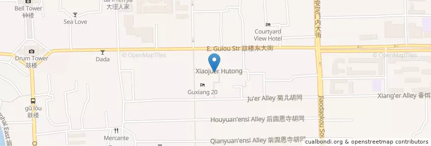 Mapa de ubicacion de Austen Kitchen en Cina, Pechino, Hebei, 东城区.