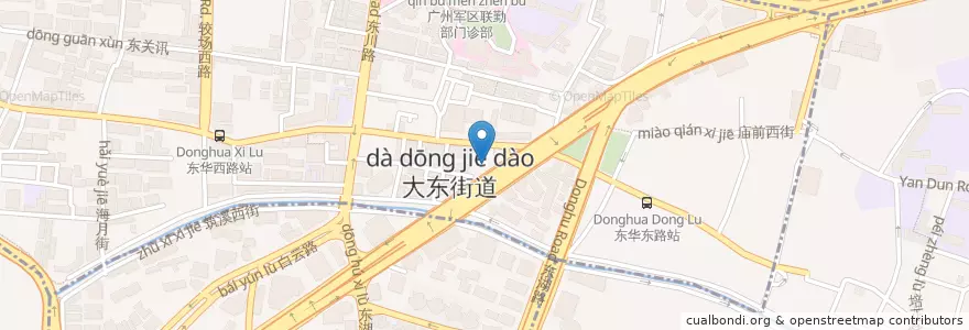 Mapa de ubicacion de 福兴酒家 en Китай, Гуандун, Гуанчжоу, 越秀区, 大东街道.