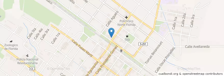 Mapa de ubicacion de Mercado en کوبا, Camagüey, Florida, Ciudad De Florida.