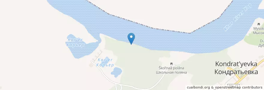 Mapa de ubicacion de Кондратьевское сельское поселение en Russia, Far Eastern Federal District, Khabarovsk Krai, Кондратьевское Сельское Поселение.