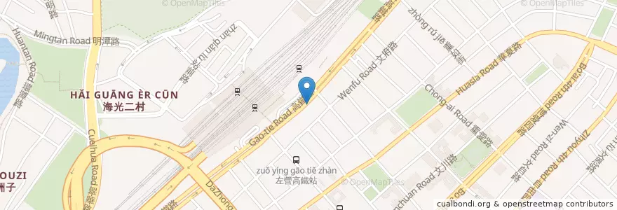Mapa de ubicacion de 群欣外科診所 en Taiwán, Kaohsiung, 左營區.