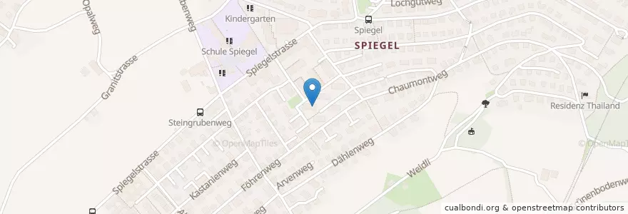 Mapa de ubicacion de Köniz Spiegel en Svizzera, Berna, Verwaltungsregion Bern-Mittelland, Verwaltungskreis Bern-Mittelland, Köniz.