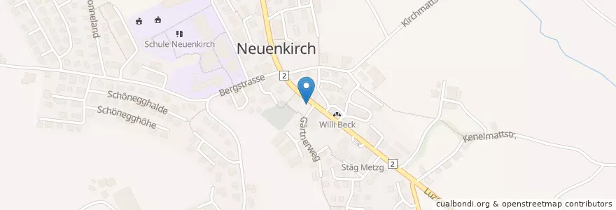 Mapa de ubicacion de Neuenkirch Gärtnerweg en Switzerland, Luzern, Neuenkirch.