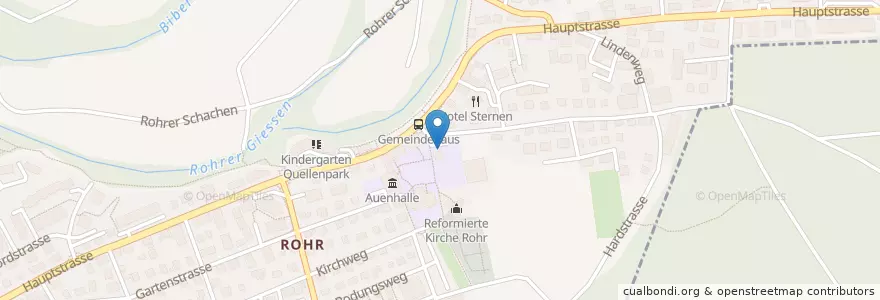 Mapa de ubicacion de Rohr Hauptstrasse en Svizzera, Argovia, Bezirk Aarau, Aarau.