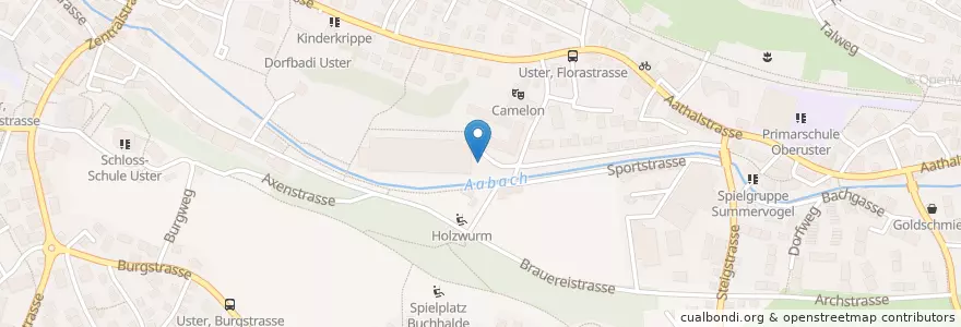Mapa de ubicacion de Uster Siedlung Arche Nova en スイス, チューリッヒ, Bezirk Uster, Uster.