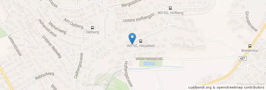 Mapa de ubicacion de Wil (SG) Nord en Suíça, Sankt Gallen, Wahlkreis Wil, Wil (Sg).