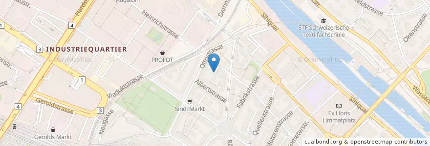 Mapa de ubicacion de Zürich Röntgenplatz en Switzerland, Zurich, District Zurich, Zurich.