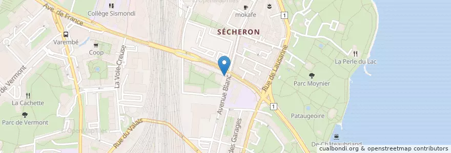 Mapa de ubicacion de Le Fix en Suíça, Genève, Genève, Genebra.