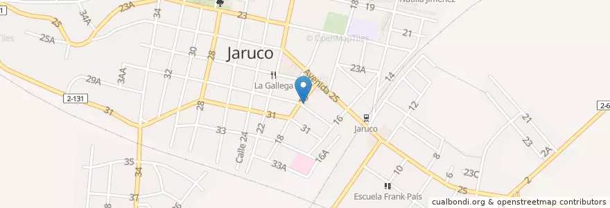 Mapa de ubicacion de Banco Popular de Ahorro en کوبا, Mayabeque, Jaruco.