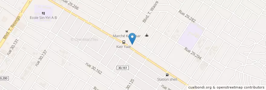 Mapa de ubicacion de Pharmacie Benaia en 布基纳法索, Centre, Kadiogo, 瓦加杜古.