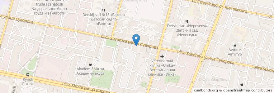 Mapa de ubicacion de Бистро «Манна» en روسيا, Центральный Федеральный Округ, Калужская Область, Городской Округ Калуга.