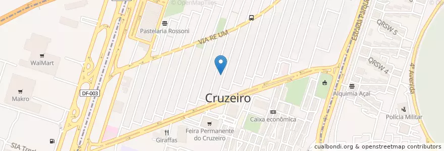 Mapa de ubicacion de Cruzeiro en برزیل, منطقه مرکز-غرب برزیل, Região Integrada De Desenvolvimento Do Distrito Federal E Entorno, منطقه فدرال, Região Geográfica Intermediária Do Distrito Federal, Região Geográfica Imediata Do Distrito Federal, Cruzeiro.