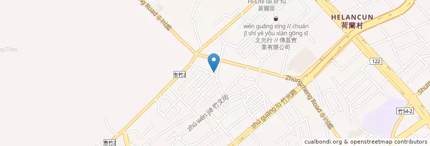Mapa de ubicacion de 馬雅烘焙咖啡館 en 臺灣, 臺灣省, 新竹市, 北區.