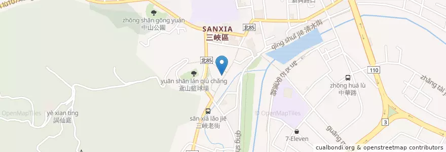 Mapa de ubicacion de 林吉發 en Tayvan, 新北市, 三峽區.