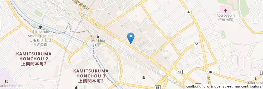 Mapa de ubicacion de にじゅうまる en Japón, Tokio, Machida.