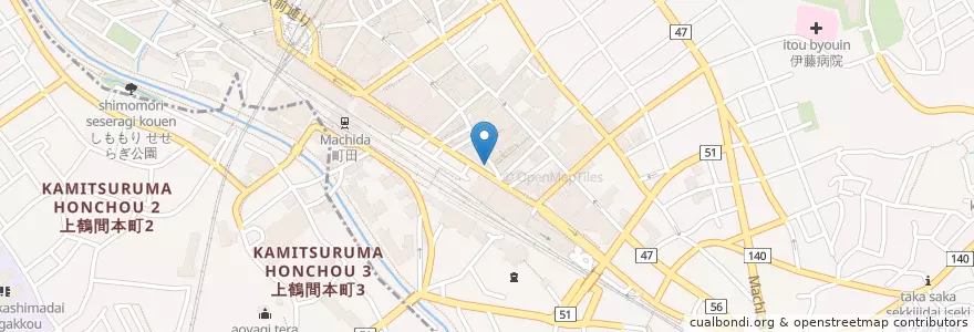 Mapa de ubicacion de 魚ます en Jepun, 東京都, 町田市.