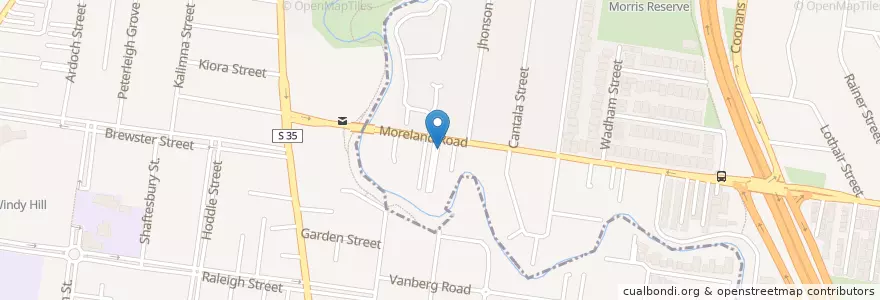 Mapa de ubicacion de Margarita's Fish & Chip Shop en Australien, Victoria, City Of Moonee Valley.