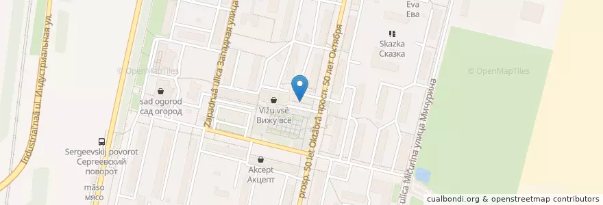 Mapa de ubicacion de Житнёв en Россия, Центральный Федеральный Округ, Московская Область, Городской Округ Подольск.