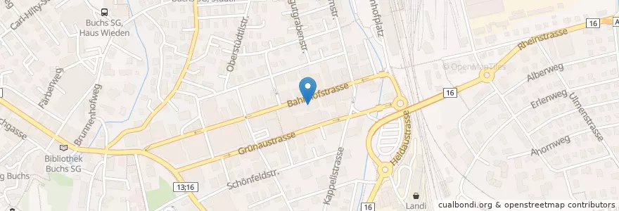 Mapa de ubicacion de McDonald's en Switzerland, Sankt Gallen, Wahlkreis Werdenberg, Buchs (Sg).