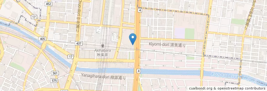 Mapa de ubicacion de 博多風龍 en 日本, 東京都, 千代田区.