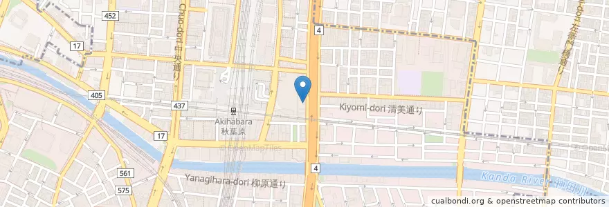 Mapa de ubicacion de 梅もと en Japón, Tokio, Chiyoda.