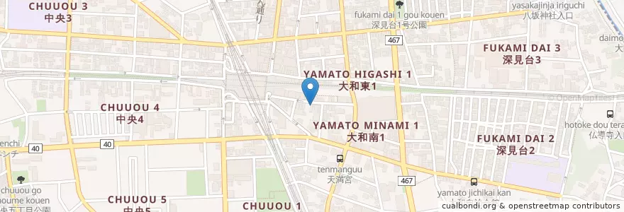Mapa de ubicacion de はなの舞 en Japonya, 神奈川県, 大和市.