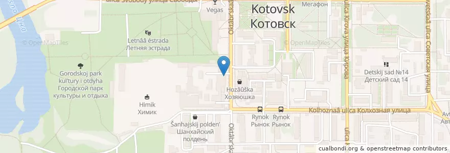 Mapa de ubicacion de Здоровье en 俄罗斯/俄羅斯, Центральный Федеральный Округ, 坦波夫州, Городской Округ Котовск.