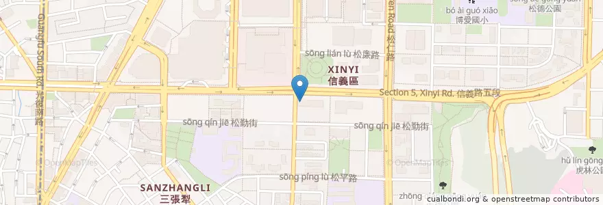 Mapa de ubicacion de 玉山商業銀行 en Taiwán, Nuevo Taipéi, Taipéi, 信義區.