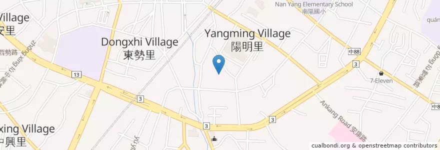Mapa de ubicacion de 樂天宮 en Taiwan, Taichung, 豐原區.