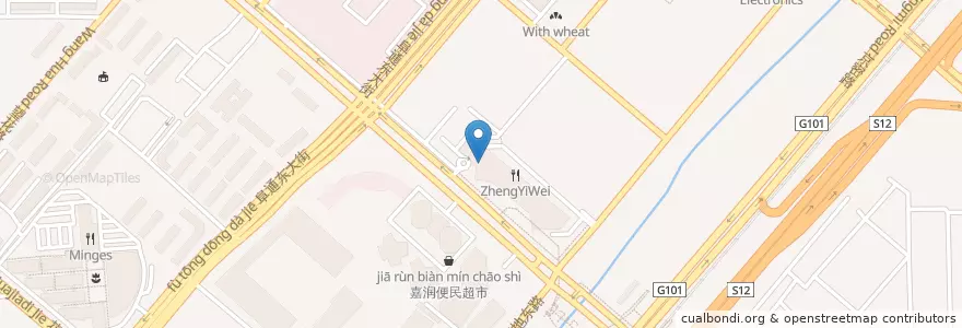 Mapa de ubicacion de Cold Stone en 中国, 北京市, 河北省, 朝阳区 / Chaoyang.