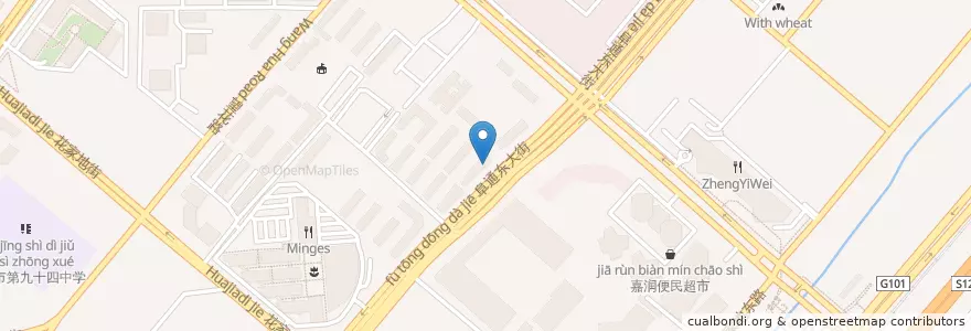 Mapa de ubicacion de 馋嘴猫串吧 en China, Pequim, Hebei, 朝阳区 / Chaoyang.