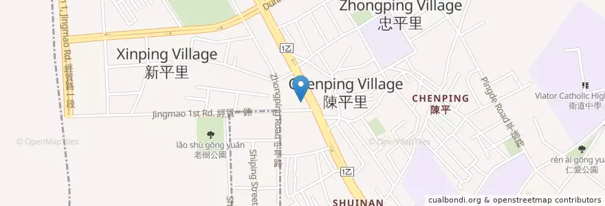 Mapa de ubicacion de 鮮友火鍋 en Тайвань, Тайчжун, 北屯區.