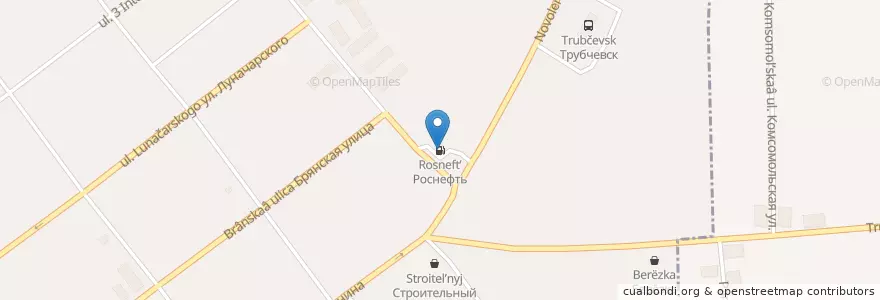 Mapa de ubicacion de Роснефть en Russie, District Fédéral Central, Oblast De Briansk, Трубчевский Район, Трубчевское Городское Поселение.