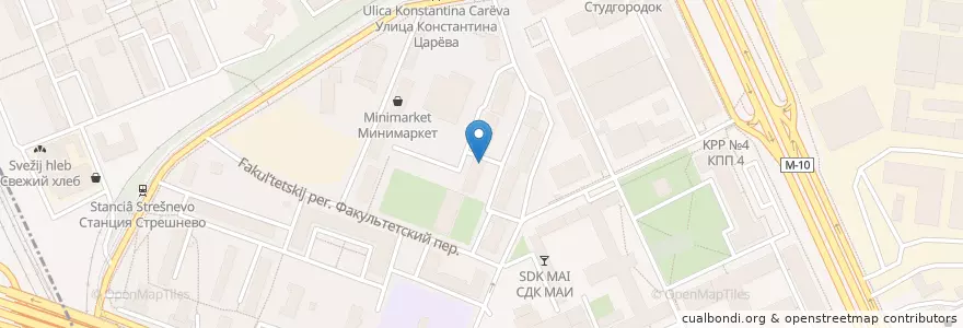 Mapa de ubicacion de Зуб.ру на войковской en Rússia, Distrito Federal Central, Москва, Северный Административный Округ, Район Сокол.
