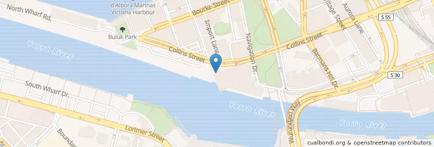 Mapa de ubicacion de In A Rush en Australie, Victoria, City Of Melbourne.
