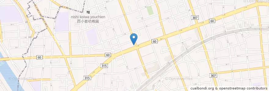 Mapa de ubicacion de 吉野家 en اليابان, 東京都.