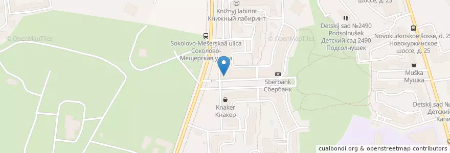 Mapa de ubicacion de Гиппократ en Rusia, Distrito Federal Central, Москва, Северо-Западный Административный Округ, Район Куркино.