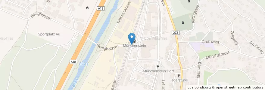 Mapa de ubicacion de ID 00119252 en Svizzera, Basilea Campagna, Bezirk Arlesheim, Münchenstein.