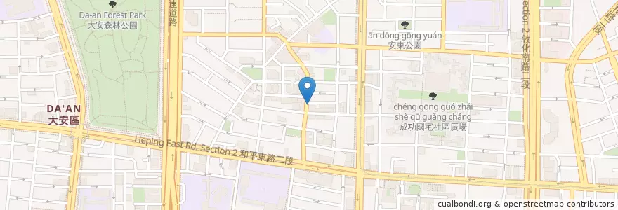 Mapa de ubicacion de La Clé D'or en Taiwan, 新北市, Taipé, 大安區.