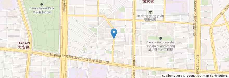 Mapa de ubicacion de 美而美 en 臺灣, 新北市, 臺北市, 大安區.