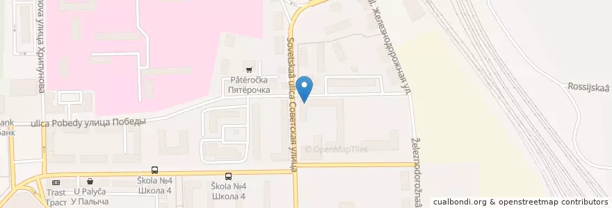 Mapa de ubicacion de Совкомбанк en روسيا, Центральный Федеральный Округ, محافظة موسكو, Городской Округ Воскресенск.