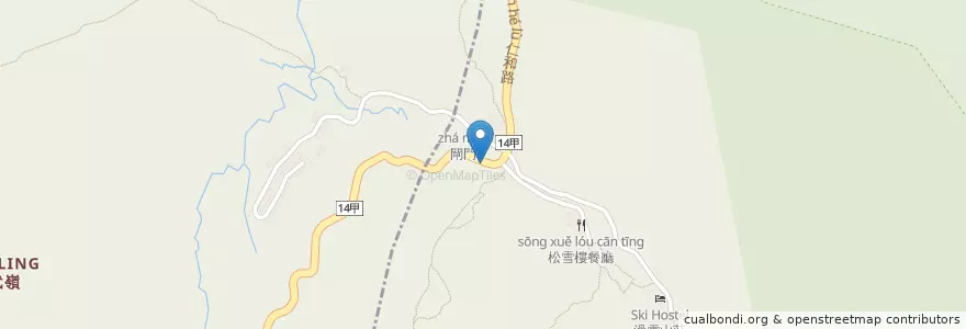 Mapa de ubicacion de 管制站 en Taiwan, Taiwan Province, Hualien County, Xiulin.