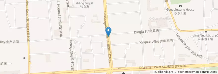 Mapa de ubicacion de 峨嵋酒家 en 中国, 北京市, 河北省, 西城区.
