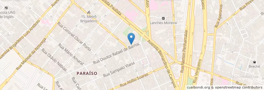 Mapa de ubicacion de Sukiya Tokio Bowls & Noodles en البَرَازِيل, المنطقة الجنوبية الشرقية, ساو باولو, Região Geográfica Intermediária De São Paulo, Região Metropolitana De São Paulo, Região Imediata De São Paulo, ساو باولو.