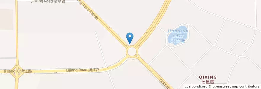 Mapa de ubicacion de 东岸枫景 en Китай, Гуанси-Чжуанский Автономный Район, 桂林市, 七星区.