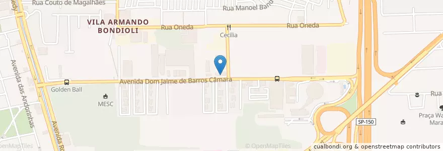 Mapa de ubicacion de Drogaria Dom Jaime en 巴西, 东南部, 圣保罗, Região Geográfica Intermediária De São Paulo, Região Metropolitana De São Paulo, Região Imediata De São Paulo, São Bernardo Do Campo.