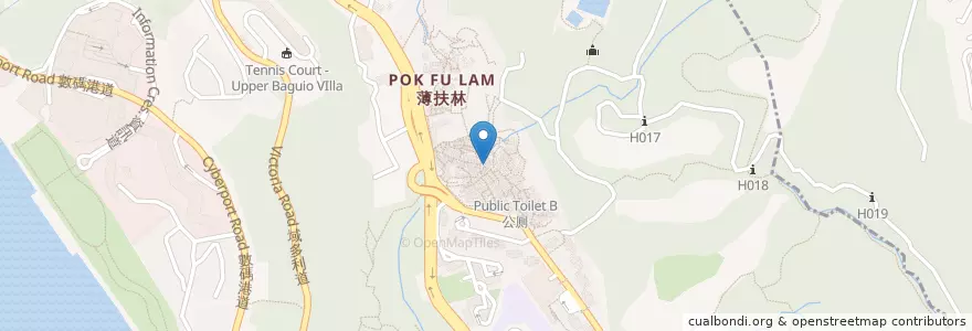 Mapa de ubicacion de 公廁 C en 中国, 广东省, 香港 Hong Kong, 香港島 Hong Kong Island, 新界 New Territories, 南區 Southern District.