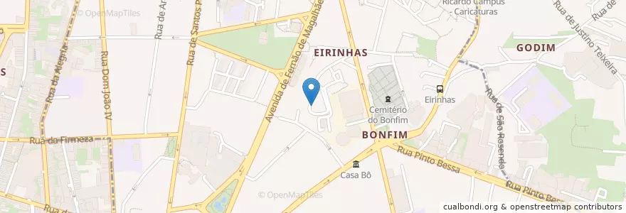 Mapa de ubicacion de Bonfim en Portugal, Norte, Área Metropolitana Do Porto, Porto, Porto, Bonfim.